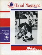 1987-88 Moncton Hawks game program