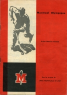 1962-63 Montreal Olympics game program