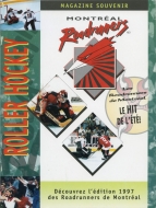 1996-97 Montreal Roadrunners game program