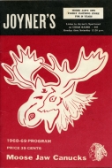 1968-69 Moose Jaw Canucks game program