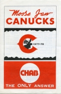 1977-78 Moose Jaw Canucks game program