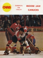 1978-79 Moose Jaw Canucks game program
