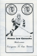 1983-84 Moose Jaw Canucks game program