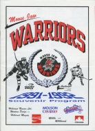 1991-92 Moose Jaw Warriors game program