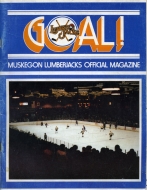 1986-87 Muskegon Lumberjacks game program