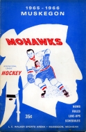 1965-66 Muskegon Mohawks game program