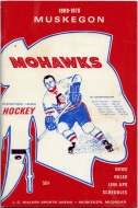 1969-70 Muskegon Mohawks game program