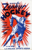 1960-61 Muskegon Zephyrs game program