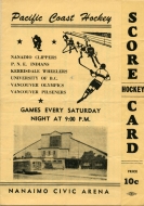 1952-53 Nanaimo Clippers game program