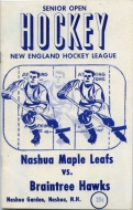 1970-71 Nashua Maple Leafs game program