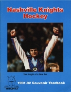 1991-92 Nashville Knights game program