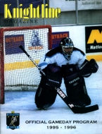 1995-96 Nashville Knights game program