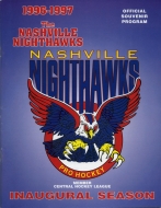 1996-97 Nashville Nighthawks game program