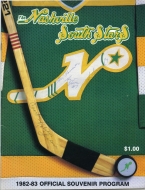 1982-83 Nashville South Stars game program
