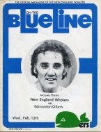 1974-75 New England Whalers game program