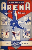 1935-36 New Haven Eagles game program