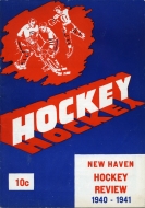 1940-41 New Haven Eagles game program