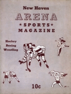1943-44 New Haven Eagles game program