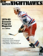 1979-80 New Haven Nighthawks game program