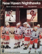 1980-81 New Haven Nighthawks game program