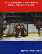 1987-88 New Haven Nighthawks game program