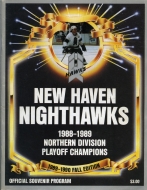 1989-90 New Haven Nighthawks game program