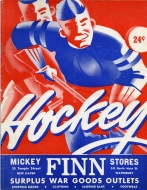 1947-48 New Haven Ramblers game program
