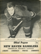 1949-50 New Haven Ramblers game program