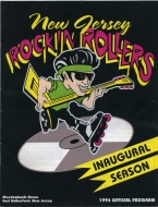 1993-94 New Jersey Rockin' Rollers game program