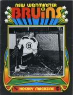 1974-75 New Westminster Bruins game program