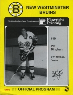 1987-88 New Westminster Bruins game program