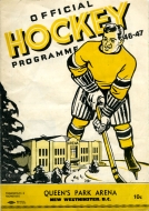 1946-47 New Westminster Royals game program