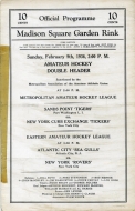 1935-36 New York Curb Exchange Tickers game program