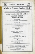 1935-36 New York Rovers game program