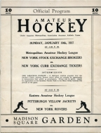 1936-37 New York Rovers game program