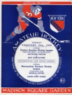 1938-39 New York Rovers game program