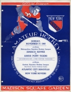 1940-41 New York Rovers game program