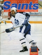 1988-89 Newmarket Saints game program