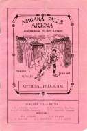 1929-30 Niagara Falls Cataracts game program