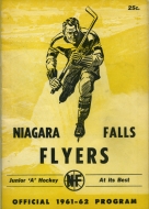 1961-62 Niagara Falls Flyers game program