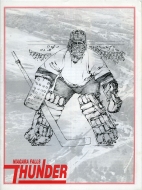 1991-92 Niagara Falls Thunder game program