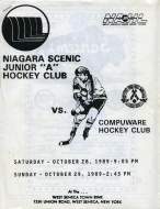 1989-90 Niagara Scenic game program