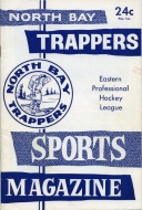 1961-62 North Bay Trappers game program