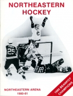 1980-81 Northeastern University game program