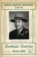 1949-50 Northside Victorias game program