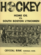1962-63 Norwalk Home Oilers game program