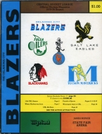 1975-76 Oklahoma City Blazers game program