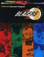 1994-95 Oklahoma City Blazers game program