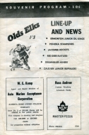 1962-63 Olds Elks game program