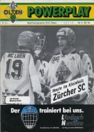 1989-90 Olten EHC game program
